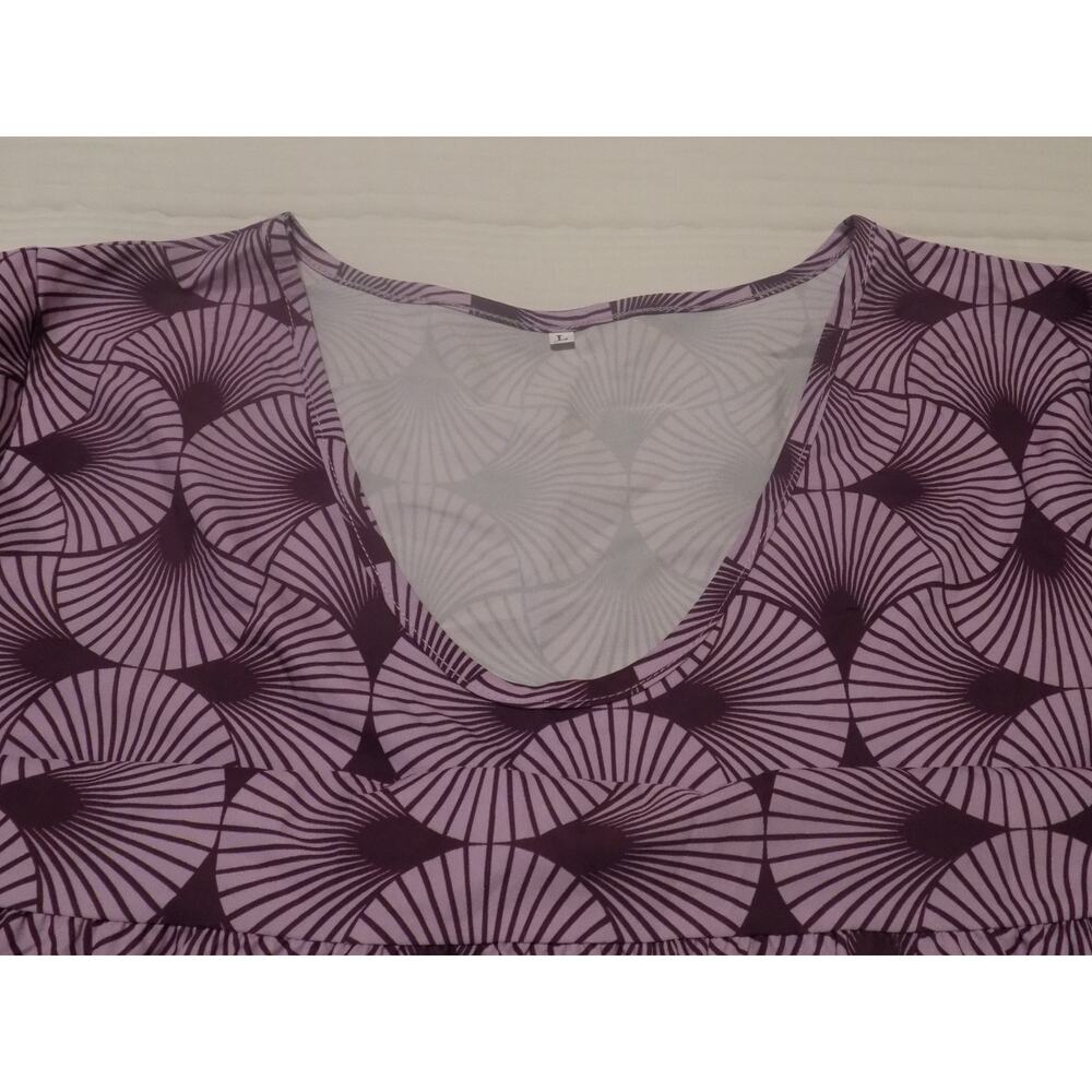 Purple Patterned Dress - Picture 8 of 11